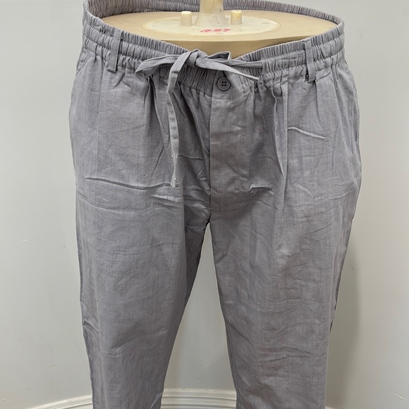 Joseph Abboud Button Up Pajama Shirt Blue And Sail Blue Wind Pants Size XL/36 - Picture 13 of 15